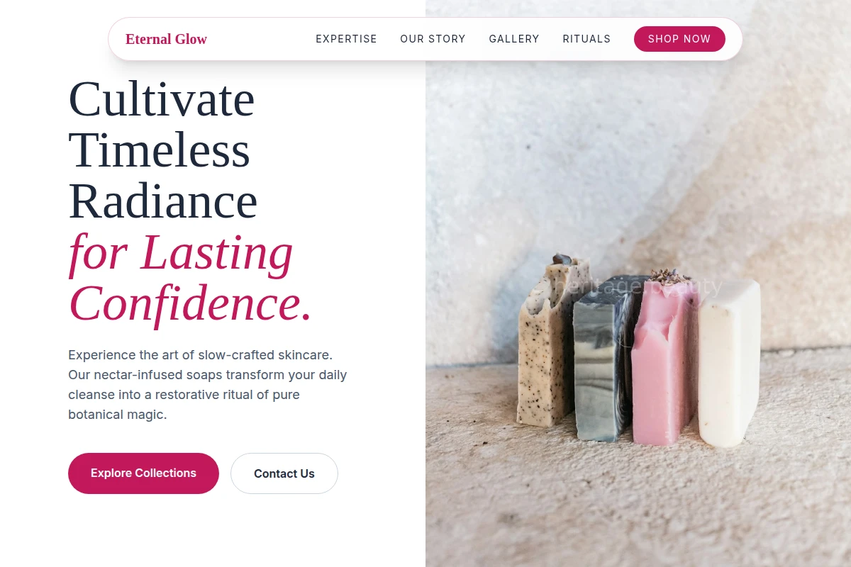 Premium Cosmetics Website Design